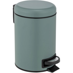 Türkiser Wenko Treteimer Leman, 3 Liter, ideal für Bad und WC.