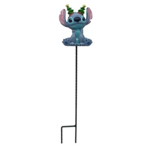 Disney Gartenstecker Stitch (38 cm) als Weihnachtsdeko für den Garten.