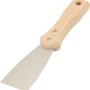 Spachtel, 50 mm breit, mit Holzgriff und Stahlklinge zum Ausbessern von Putz.