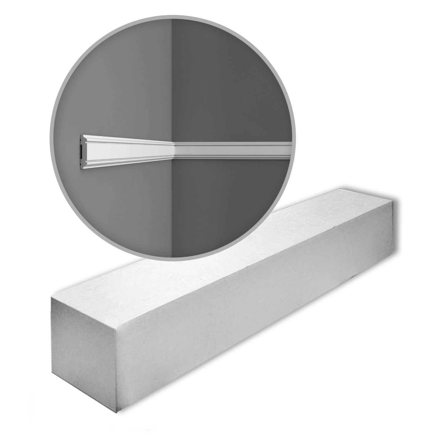 ORAC DECOR PX144 AXXENT Zierleisten 1 Karton Set 2 Wandleisten 4 m Weiß