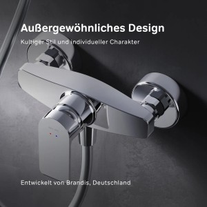 AM.PM Einhebel Duscharmatur Flash FNA20000 aus Chrom, Nahaufnahme.