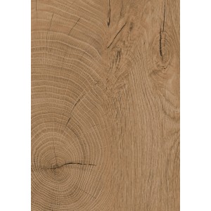 Detailansicht der Kaindl Arbeitsplatte Eiche Endgrain Classic, Holzstruktur gut erkennbar.