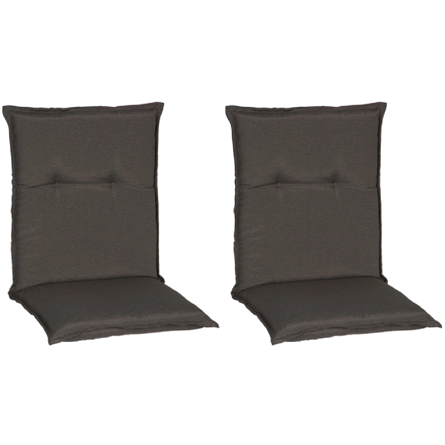 Beo Sitzauflage Niedriglehner Trier 2er-Set Dunkelgrau günstig online kaufen
