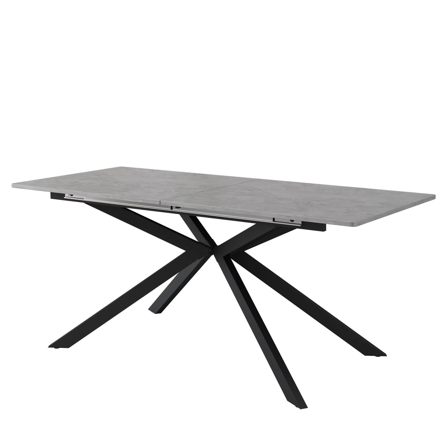 Merax Ausziehbarer Esstisch 150 180 cm Kreuzgestell Betonoptik