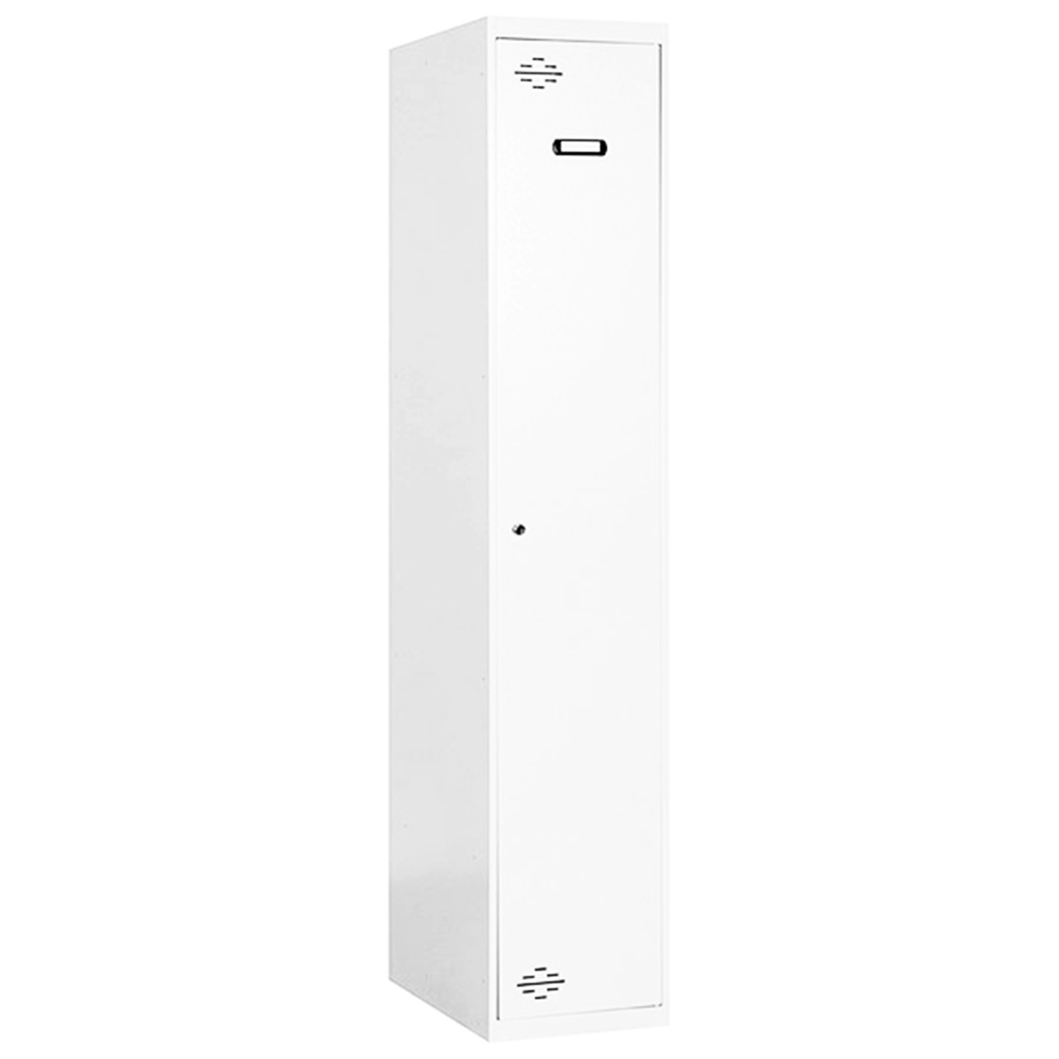 PROREGAL Spind AMEGO HxBxT 180 x 40 x 50 cm 1 Abteil Grundmodul Weiß-Weiß S günstig online kaufen
