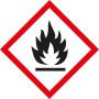 Gefahrzeichen: Entzündlich. Warnhinweis für Nexa Lotte Wespenspray.