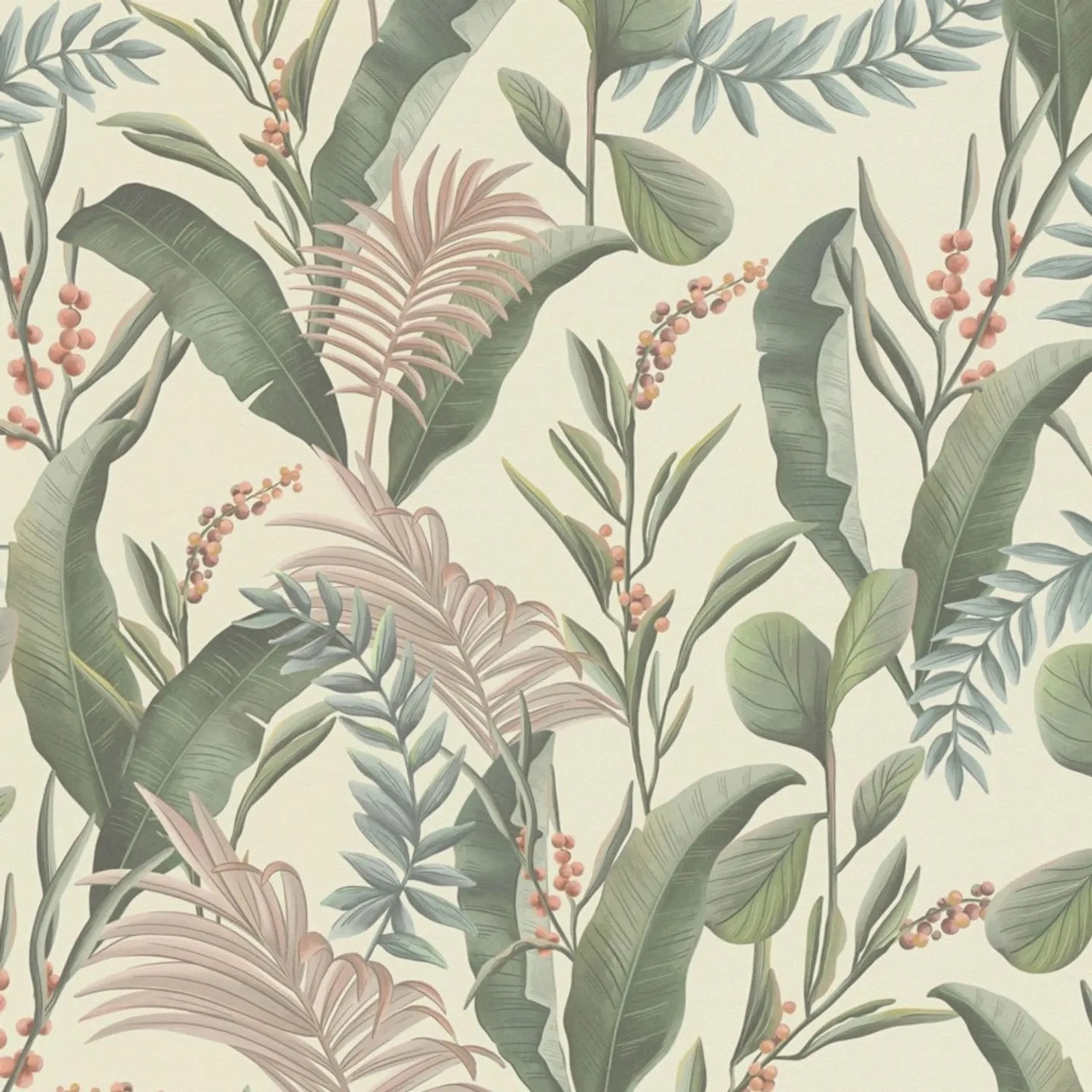 Tadessi Tapete Floral M1-No.4523 Vliestapete in Creme