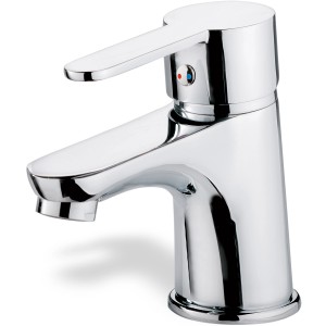 Calmwaters Waschtischarmatur Original Chrom mit Excentergarnitur für Waschbecken.