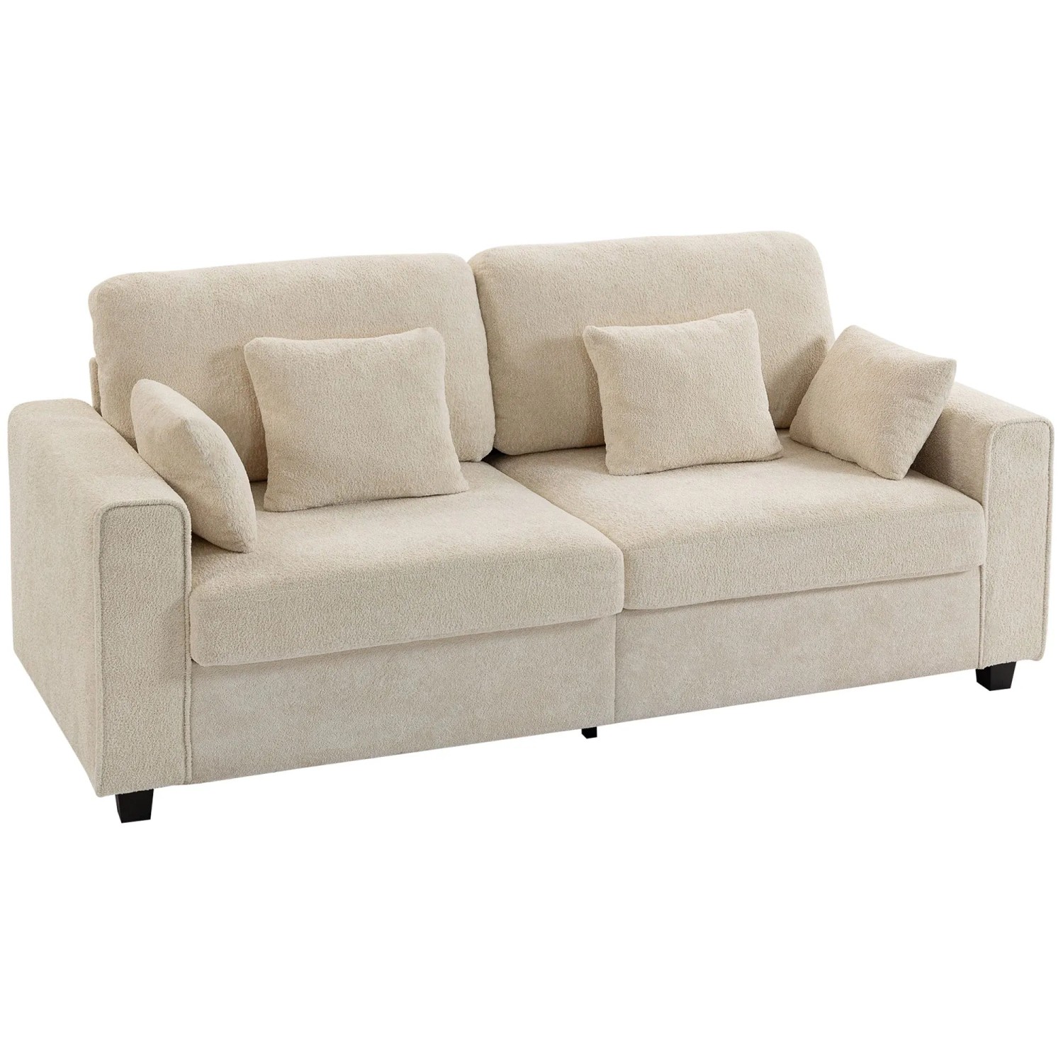 HOMCOM 3-Sitzer-Sofa 211,5L x 85B x 90H cm