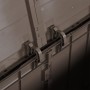 Detailaufnahme: Braune VidaXL Garten-Aufbewahrungsbox (180 L) aus PP Rattan, Innenansicht.