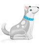 Bestway Wassersprinkler Happy Husky, aufblasbarer Husky für Kinder ab 2 Jahren, 112x44x100cm.