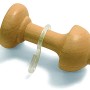 Gardinia Schalhalter Lugano Natur mit transparenten Haken für Stilgarnituren.