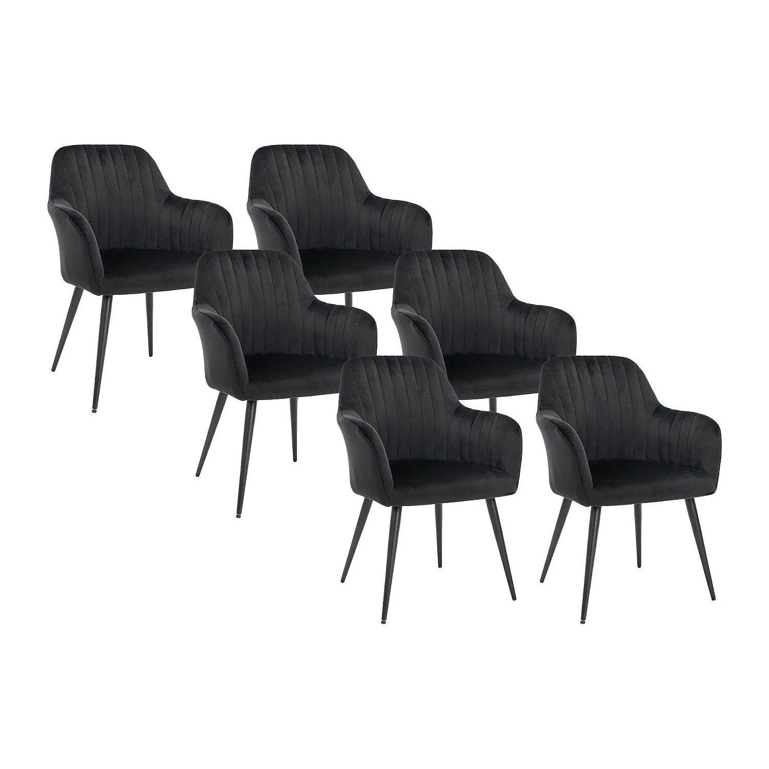 Vente-unique Stuhl Eleana Schwarz 58 cm