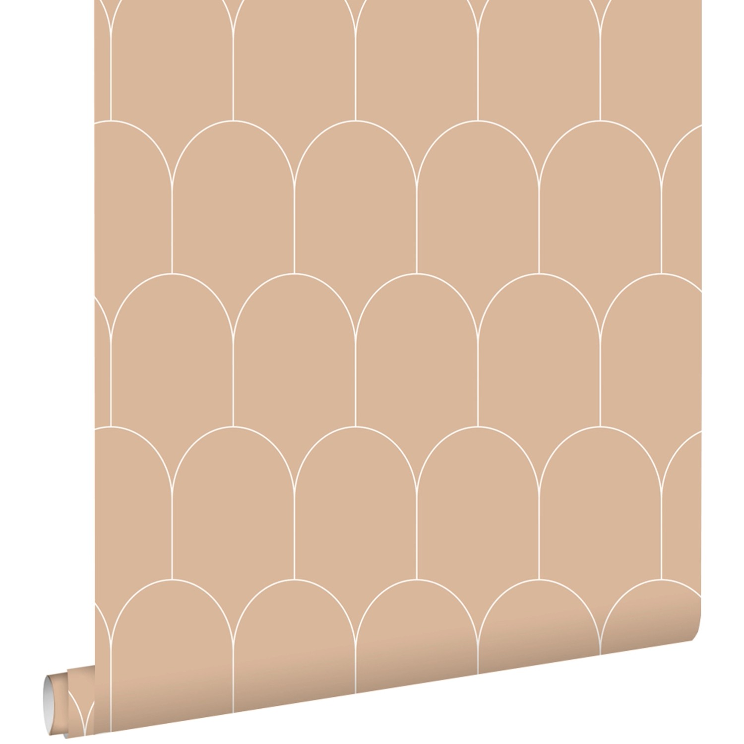 ESTAhome Tapete Art Decó Muster Terrakotta 53 cm x 10.05 m günstig online kaufen