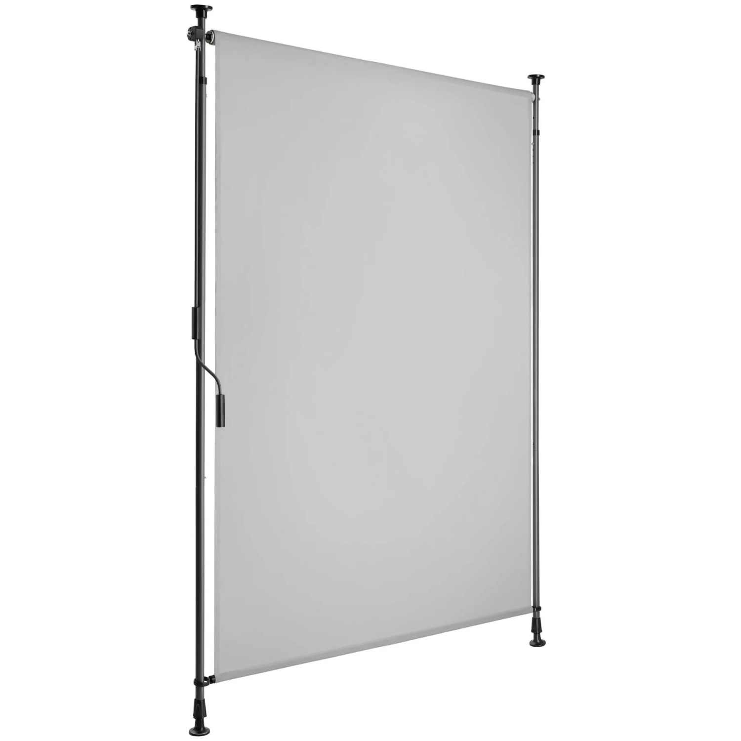 Tectake Klemmmarkise Taija Verschiedene Größen Uv Beständig und Wasserabweisend 100 x 310 cm 7 x 108 x 310 cm Hellgrau