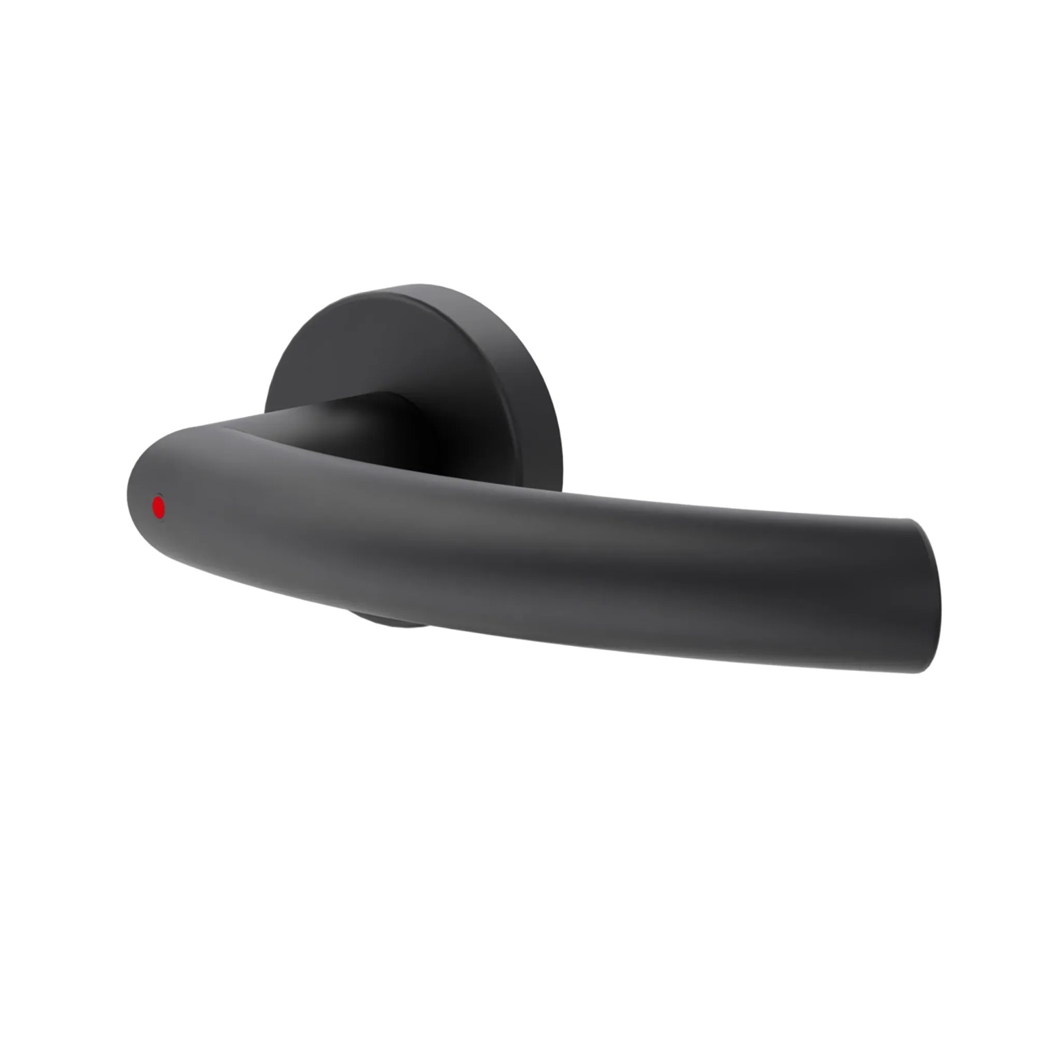 Schwarze Novadoors Türgriffgarnitur Nova Amico Smart2Lock für Innentüren.