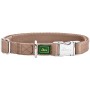 Beiges Hunter Hundehalsband Inari Alu-Strong Gr. L mit robustem Alu-Verschluss.