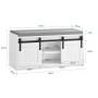 SoBuy Schuhbank mit Sitzfläche Sitzbank mit Stauraum Schuhregal 90x46x35cm Weiß FSR133-K-W_4