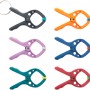 wolfcraft Mini-Federzwingen Microfix S, 6er-Set in verschiedenen Farben. Spannwerkzeug für Modellbau.