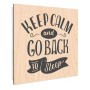 Banjado Schlüsselkasten mit Holzfront, 30x30cm, Motiv Keep Calm. Schlüsselaufbewahrung für die Wand.