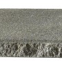 Graue Bruchsteinmauer Abdeckplatte, 60x35x8 cm, mit kugelgestrahlter Oberfläche und bruchrauen Kanten.