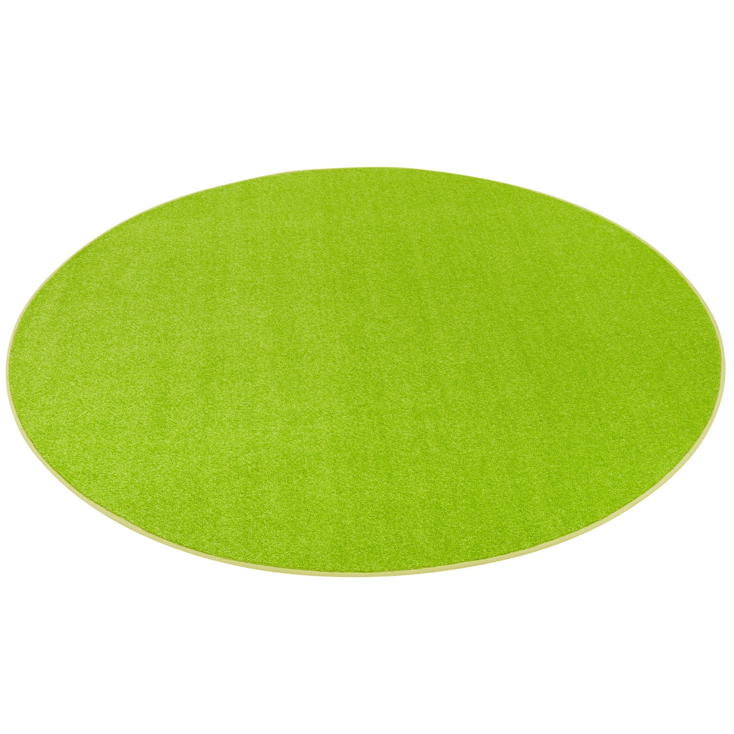 Snapstyle Trend Velours Teppich Joy Grasgrün 100cm Rund günstig online kaufen