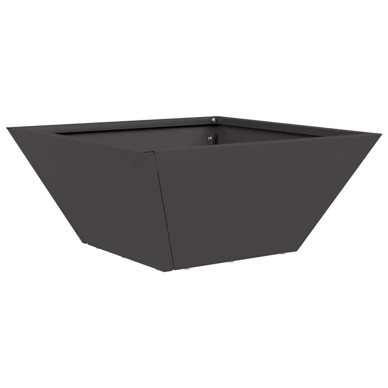 vidaXL Garten-Pflanzgefäß Schwarz 35 x 35 x 15 cm Kaltgewalzter Stahl 87379 günstig online kaufen