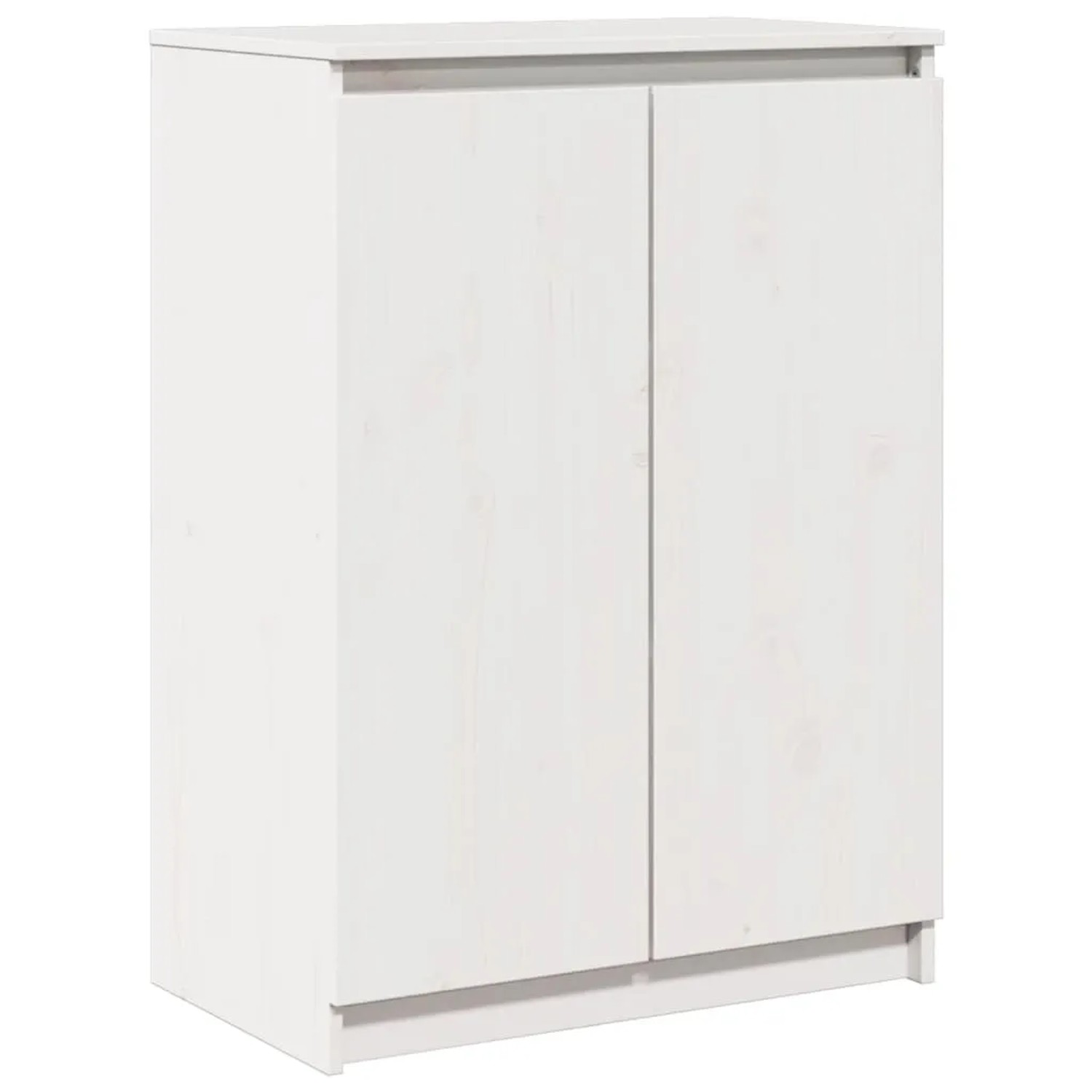 vidaXL Sideboard Weiß 60x36x84 cm Massivholz Kiefer 808109