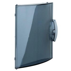 Hager Mini-Verteiler Tür GP106T, blau transparent, für Aufputzverteiler.