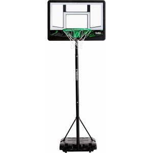 Salta Basketballständer Dribble mit transparentem Brett und grünem Korb für Kinder.