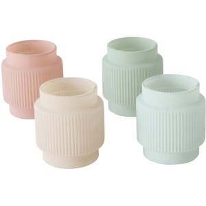 Boltze Windlichter Gladys, 8 cm, verschiedene Farben. Deko-Windlicht aus Glas für stimmungsvolle Beleuchtung.