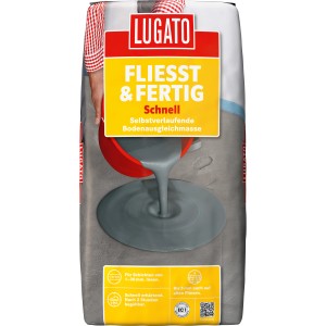 Verpackung Flexible Bodenausgleichmasse Fliesst & Fertig Schnell 20kg von Lugato.
