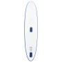 Aufblasbares SUP-Board Set in Blau/Weiß von vidaXL, mit Segel und Zubehör für den Wassersport.