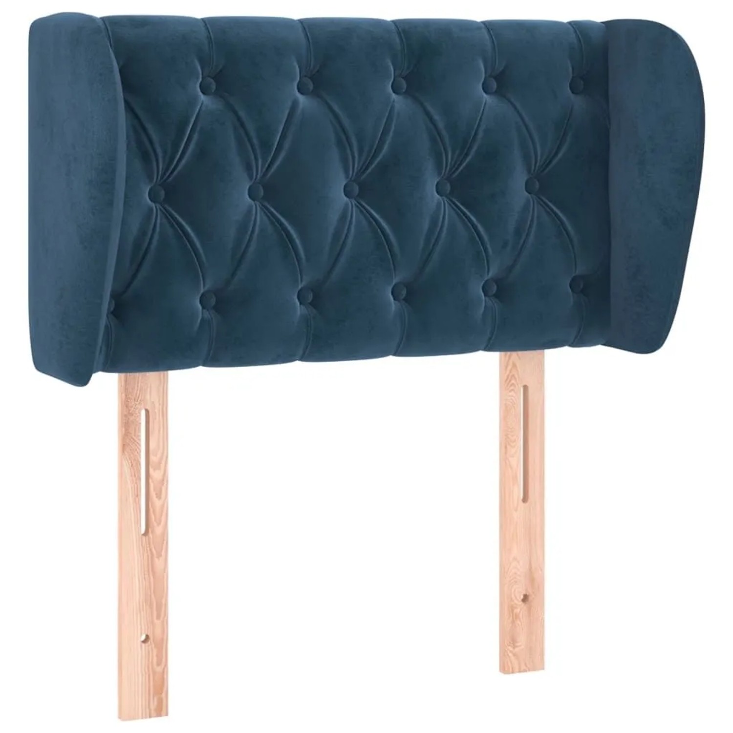 vidaXL Kopfteil mit Ohren Dunkelblau 83x23x78/88 cm Samt 3117514