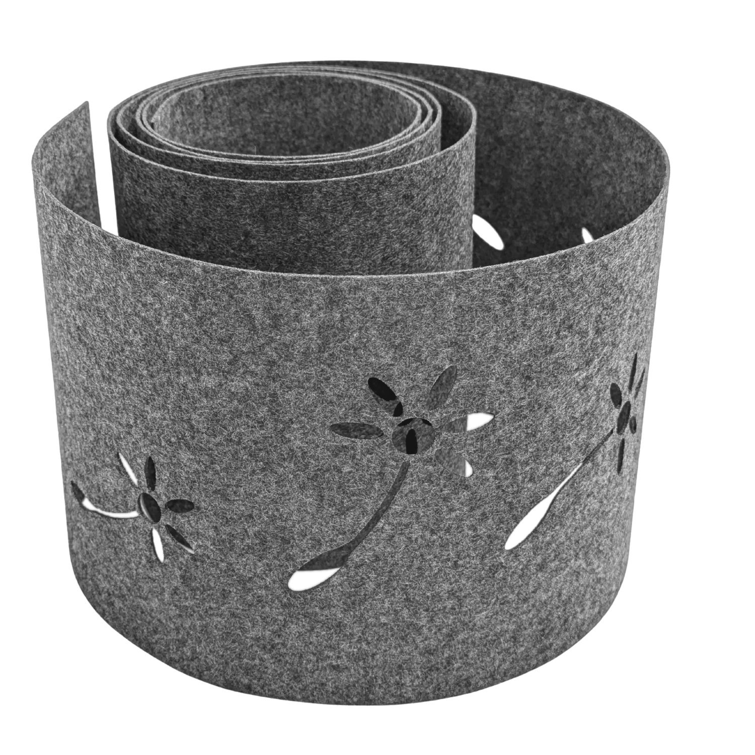 zaunzu Sichtschutz Design Vlies Dekor Pusteblume Einzelstreifen Hellgrau 2, günstig online kaufen