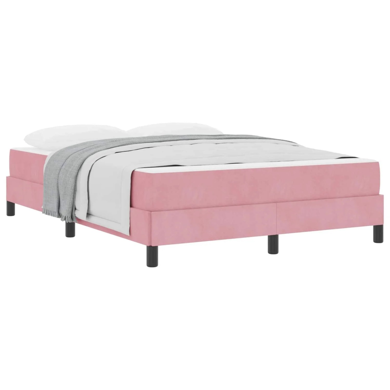 vidaXL Boxspringbett mit Matratze Rosa 140 x 220 cm Stoff 3398796 günstig online kaufen