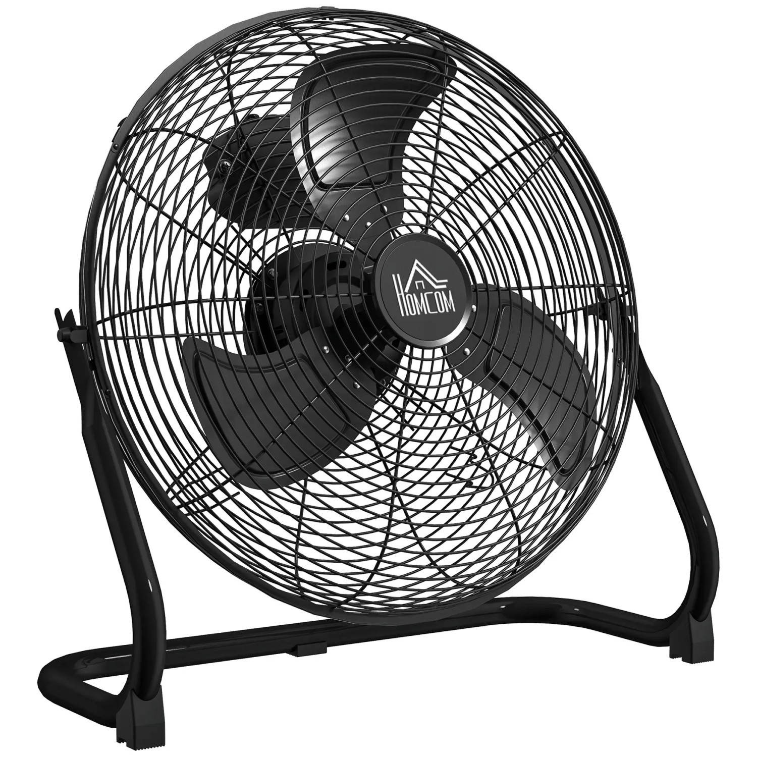 HOMCOM Windmaschine Tischventilator Elektrischer Ventilator mit 3 Geschwindigkeitsstufen