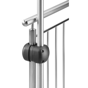 Schneider Sonnenschirmhalterung Maxi, anthrazit, zur Montage am Balkongeländer.