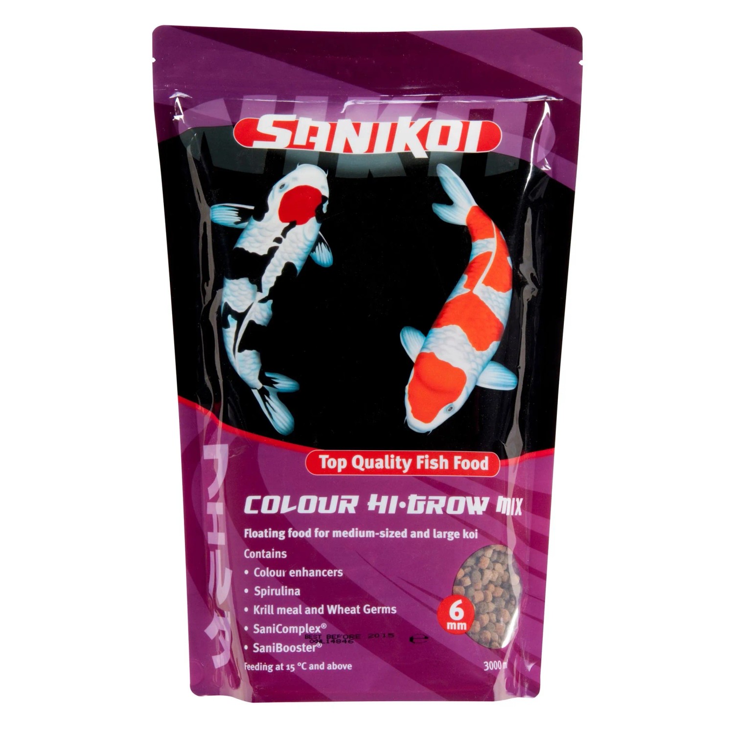 Velda Fischfutter SaniKoi Colour Hi-Grow 6 mm 3,
