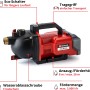 Einhell Akku-Gartenpumpe Aquinna, rot/schwarz, mit Tragegriff. Elektro-Pumpe für Gartenbewässerung.