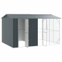 vidaXL Vogelkäfig Anthrazit 430 x 310 x 247 cm Verzinkter Stahl 3325162_4