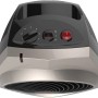Vornado VH200 Heizlüfter, 2100W, Silber-Schwarz, mit Thermostat und Sicherheitsabschaltung.