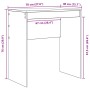 vidaXL Schreibtisch, Eichen-Optik schwarz, 70x40x76cm, Holzwerkstoff. Ideal für Büro und Homeoffice.