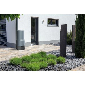 Waterform Regentonnenset Aquabell 200 l Grau Glatt