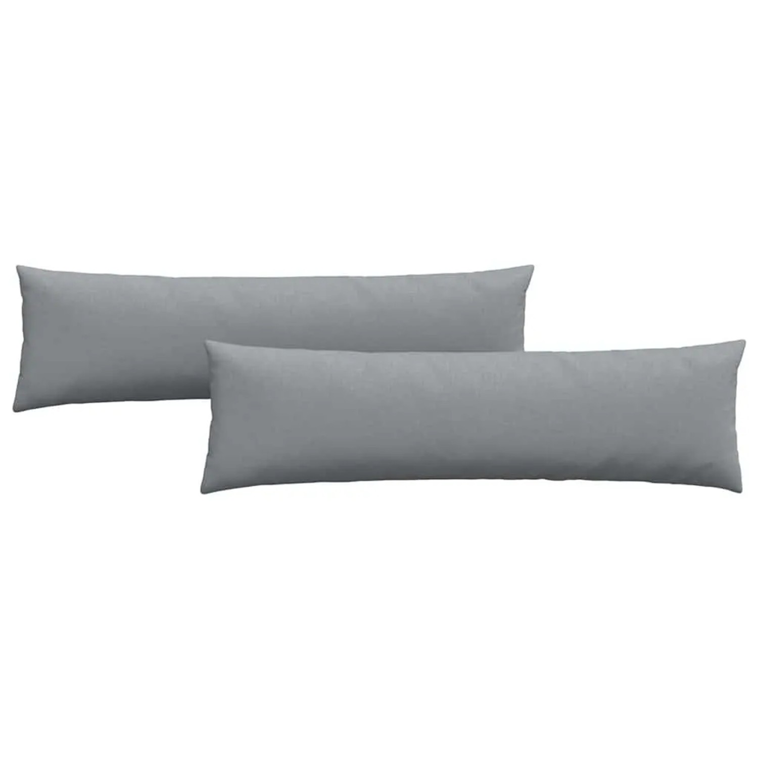vidaXL Sofakissen 2 Stück Hellgrau 145 x 40 cm Stoff 42013825