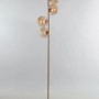 Eco-Light Stehleuchte Neptun, Messing/Champagner, 4-flammig. Design-Stehlampe mit Glaskugeln.