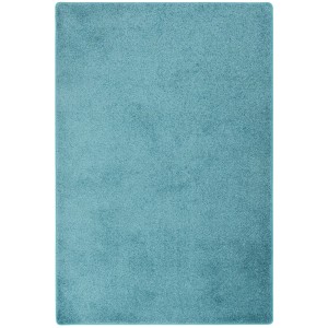 Snapstyle Hochflor Teppich Cottage Petrol, 133x133cm. Langflor Teppich in Petrol.