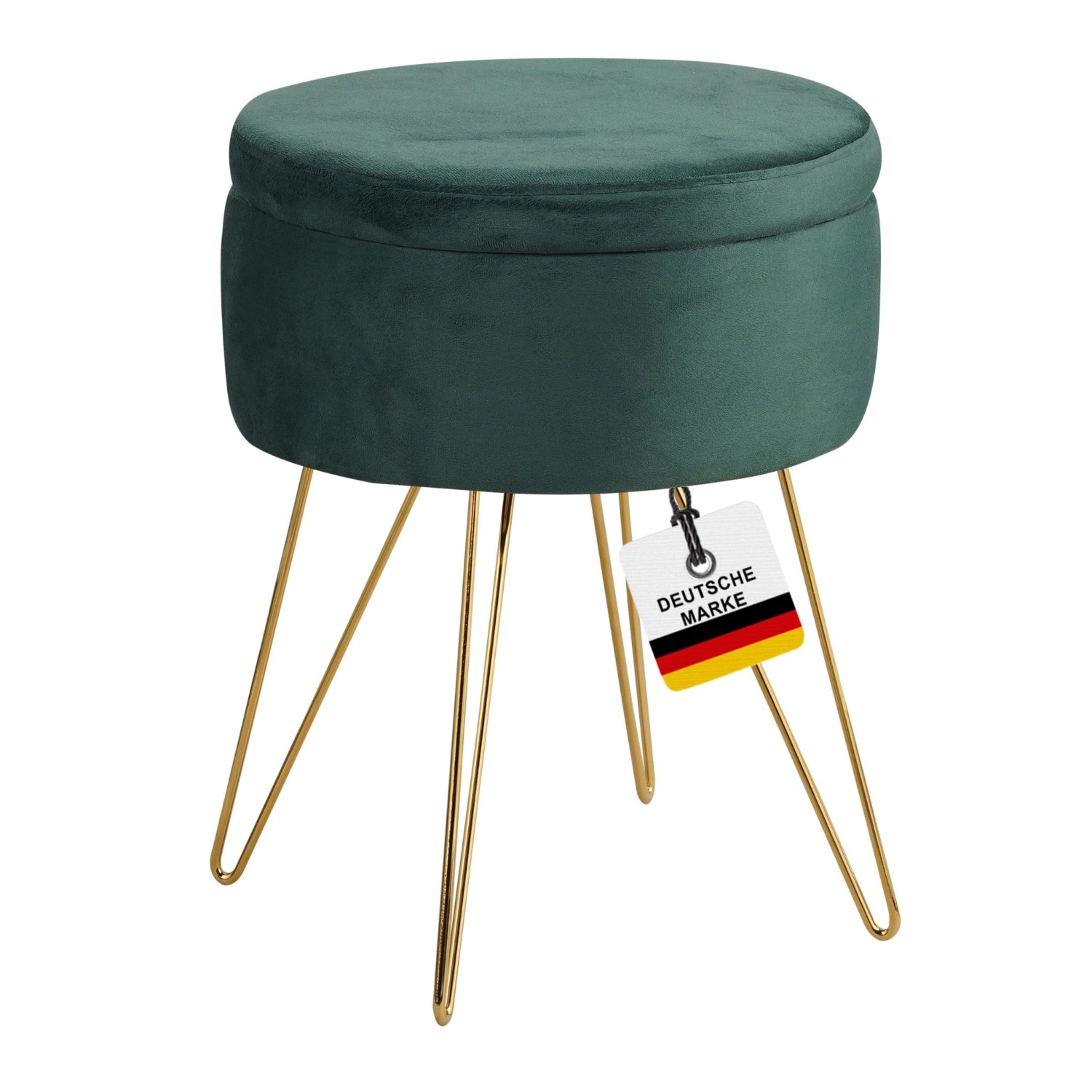 Albatros Hocker CANNES Samt Bezug Grün günstig online kaufen