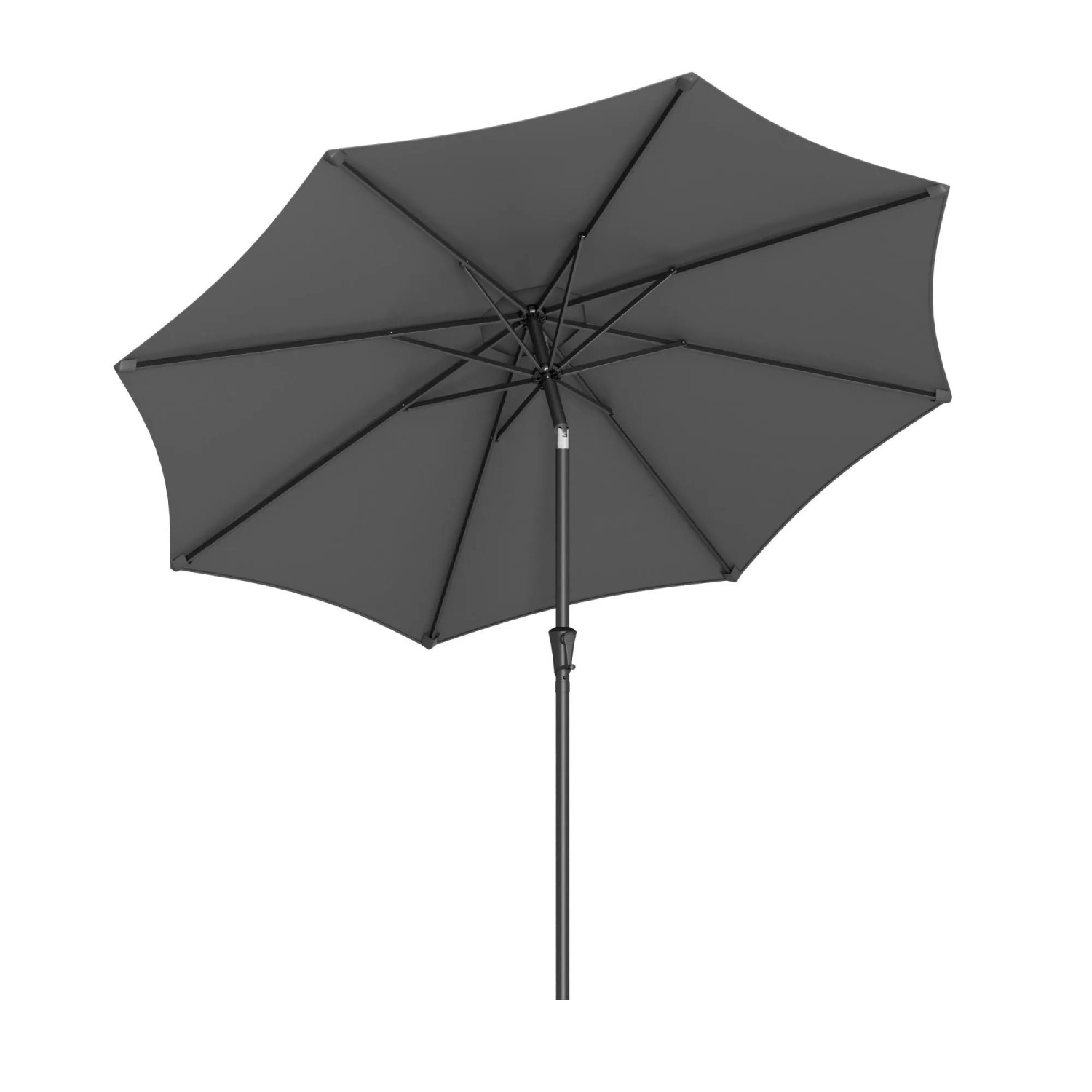 Songmics Marktschirm Ø 300 cm Anthrazit mit manueller Öffnung