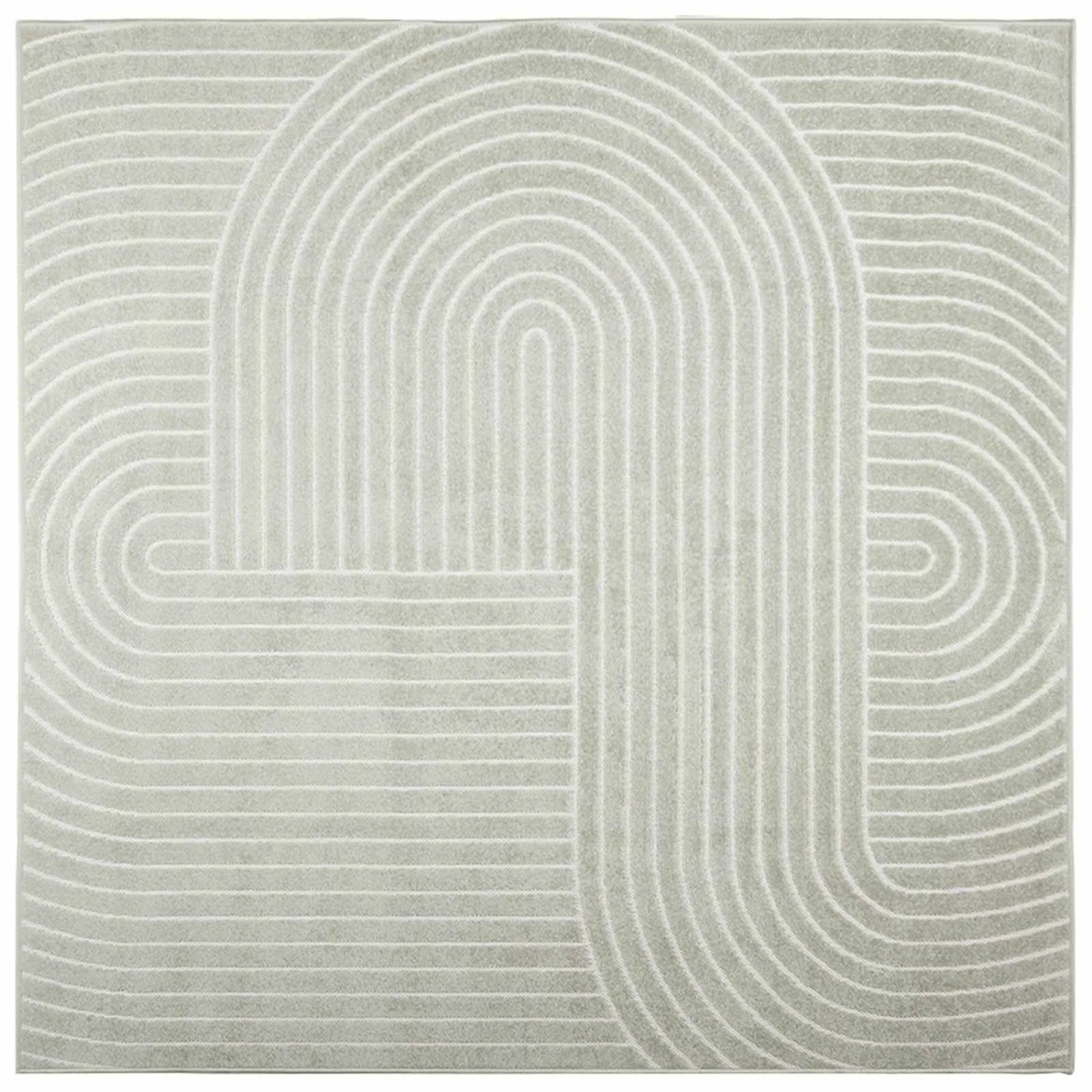 vidaXL Bereichsteppiche PALMERAS Grün 120 x 120 cm Polyester 42022603